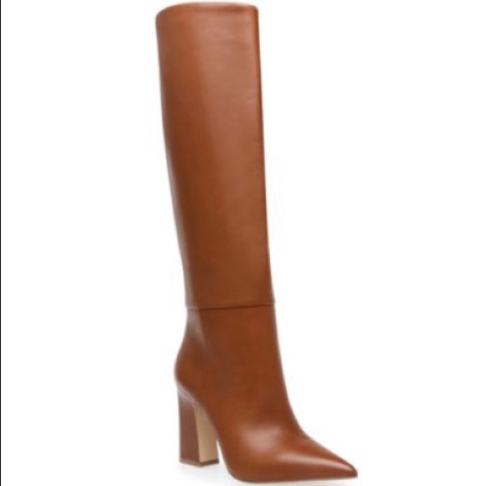 Steve Madden Womens Showbiz Stovepipe Boots, BUCK, Size 9